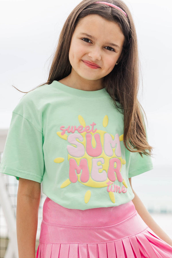 Girls: Sweet Summer Mint Graphic Tee