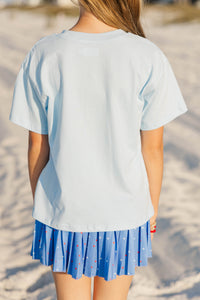 Girls: Stars & Sweetness Light Blue Graphic Tee