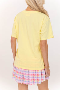 Postmarked Paradise Yellow Graphic Tee