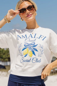 Amalfi Coast Social Club White Sweatshirt