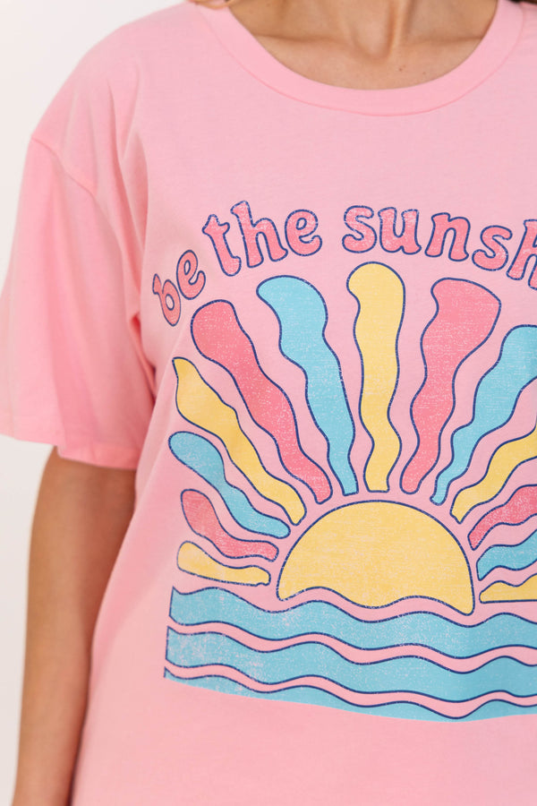 Be The Sunshine Blush Graphic Tee