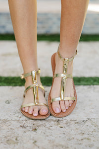 Light & Lovely Gold Sandals