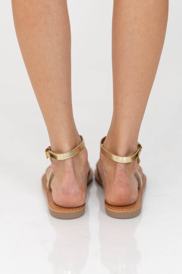 Light & Lovely Gold Sandals