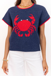 Daily Edit Navy Crab Sweater