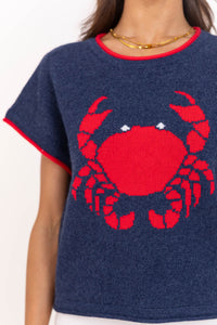 Daily Edit Navy Crab Sweater