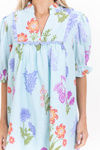 The Quick Change Mint Floral Dress