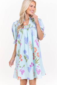 The Quick Change Mint Floral Dress