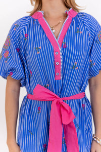 No Stress Style Blue Dress