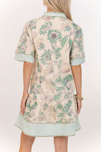 This One Just Works Sage Floral Babydoll Dress