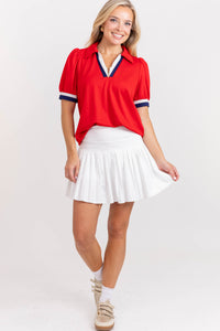 Made For Real Life Red Blouse