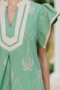 Just Works Every Time Sage Midi Dress