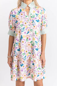 Easy By Design Green Floral Dress