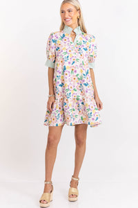 Easy By Design Green Floral Dress