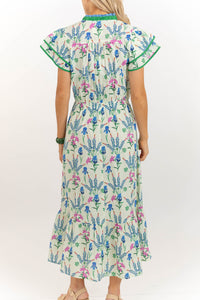 Instant Outfit Cream Floral Midi Dress