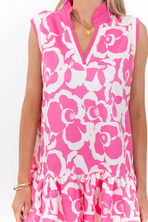 Easy Choice Every Time Pink Floral Dress