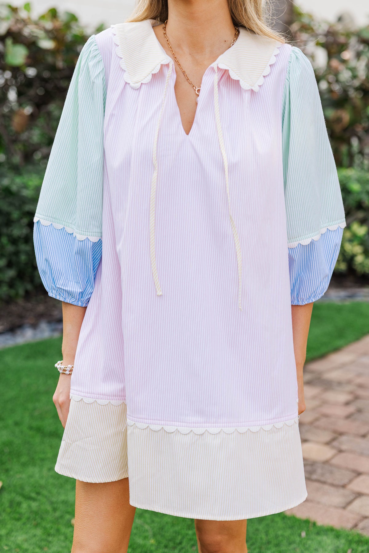 On Edge Pink Striped Dress – Shop the Mint