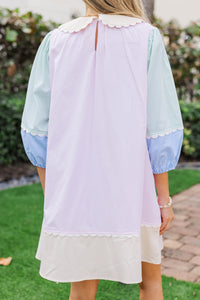 On Edge Pink Striped Dress