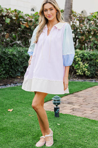 On Edge Pink Striped Dress