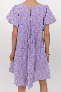 Signed With Love Lavender Eyelet Dress