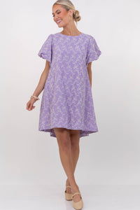 Signed With Love Lavender Eyelet Dress