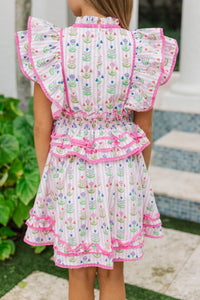 Girls: The Brinley Pink Medallion Dress