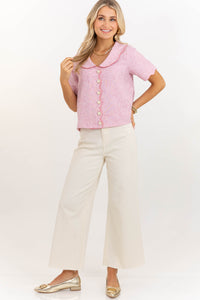 Essential Edit Pink Collared Blouse