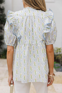 Addressed To You Cream Medallion Blouse