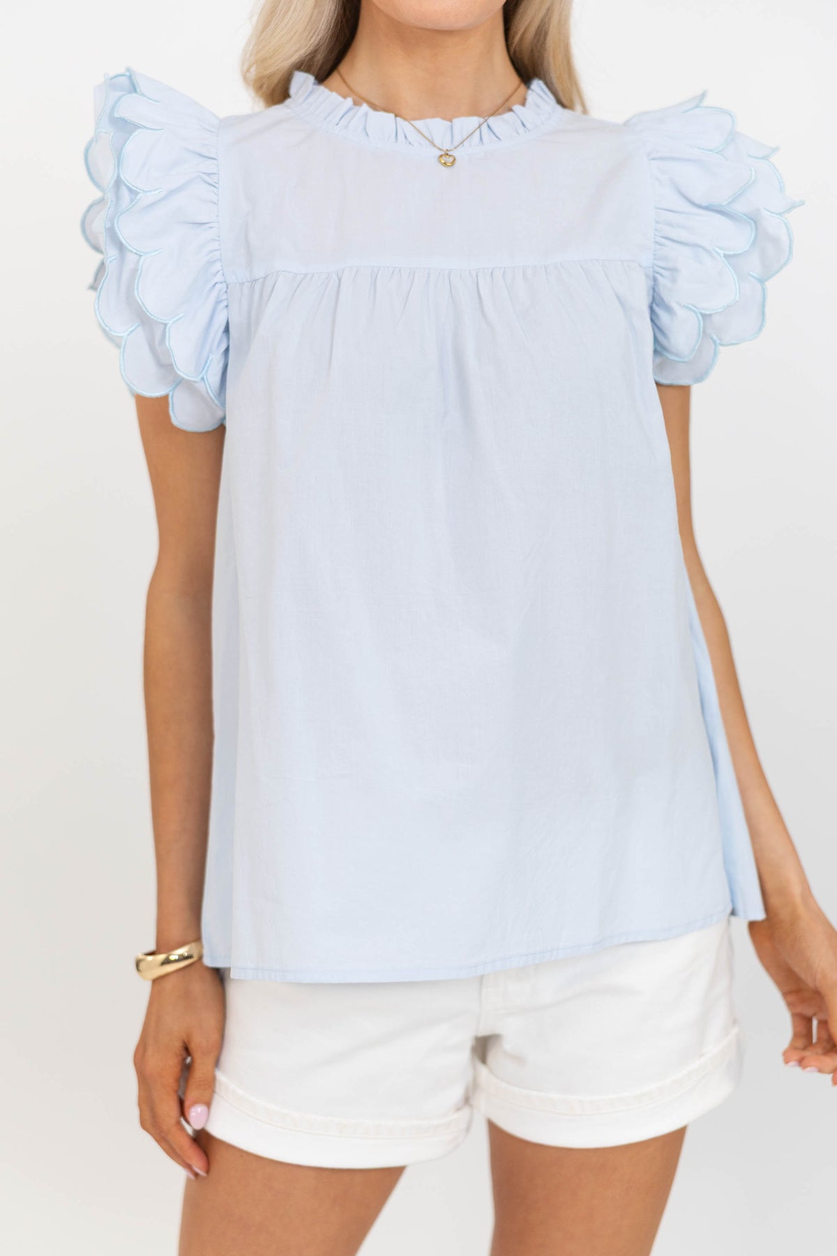 Modern Moments Light Blue Blouse – Shop the Mint