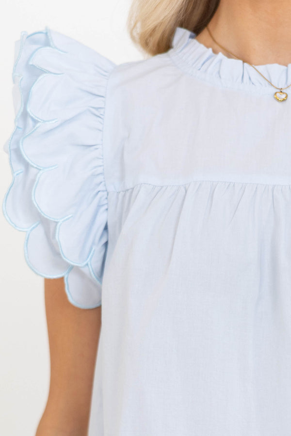 Modern Moments Light Blue Blouse