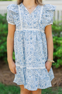 Girls: All The Good Things Blue Floral Dress