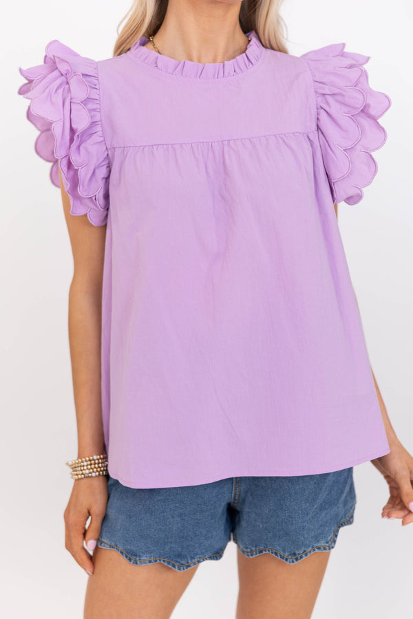 Modern Moments Lavender Blouse