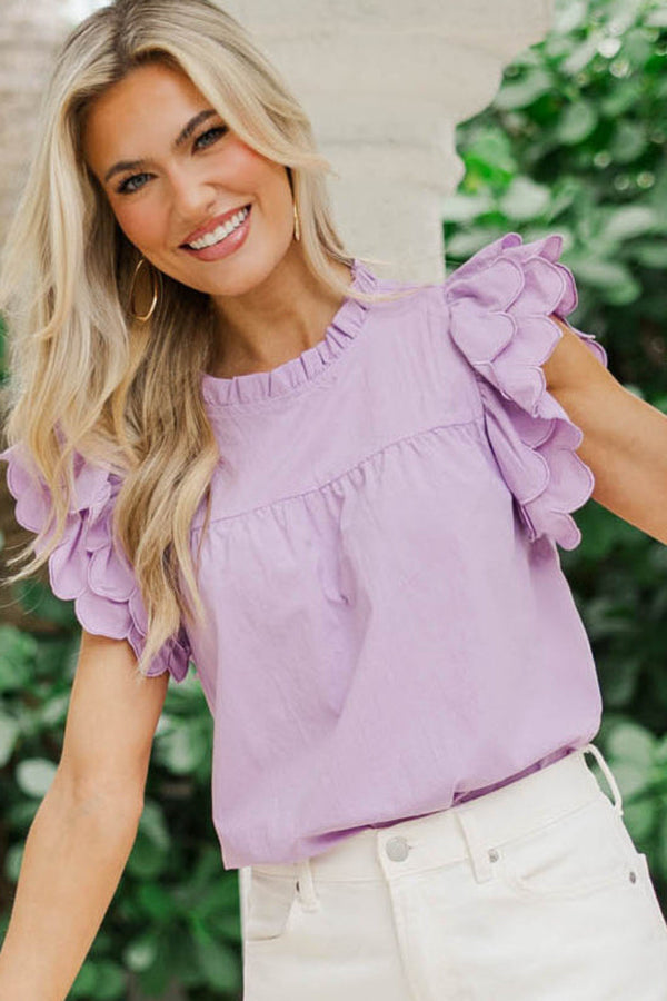 Modern Moments Lavender Blouse