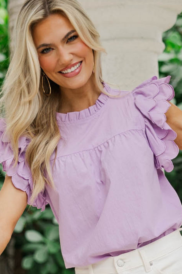Modern Moments Lavender Blouse