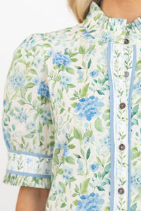Icon Energy Blue Floral Blouse
