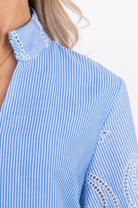 My Kind Of Day Blue Eyelet Midi Dress