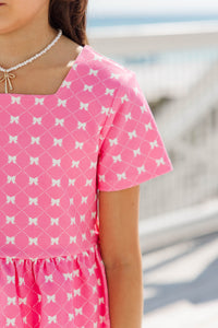 Girls: Playdate Pretty Pink Bow Print Set
