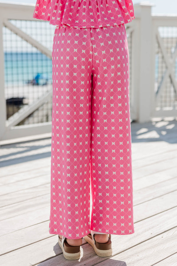 Girls: Playdate Pretty Pink Bow Print Set