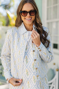 Pretty Perspective Cream Medallion Jacket