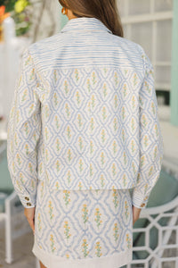 Pretty Perspective Cream Medallion Jacket