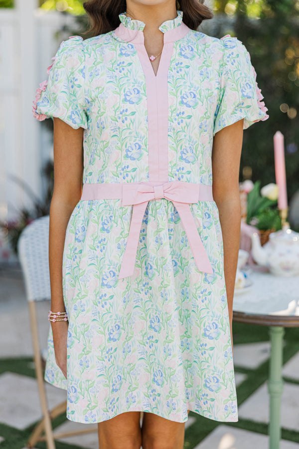 Girls: Little Loves Pink Floral Dress