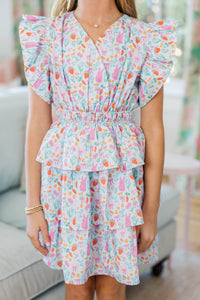Girls: Find Yourself Light Blue Novelty Dress