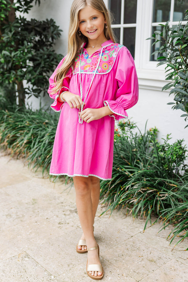 Girls: All The Little Things Pink Floral Dress
