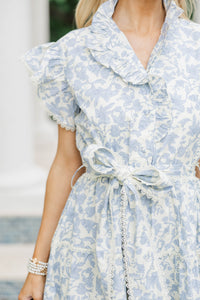 The Whimsy Blue Floral Dress