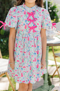 Girls: Sweetest Style Light Blue Novelty Dress