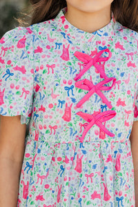 Girls: Sweetest Style Light Blue Novelty Dress