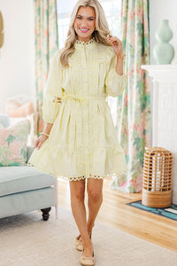 NURSING COLLECTION: Sweet Gatherings Yellow Crochet Dress