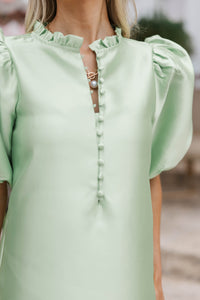 See The Light Green Midi Dress