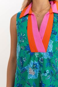 THML: Soft & Sunny Green Floral Dress