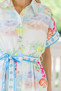 The One You’ll Love White Floral Midi Dress