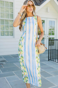 Pretty Looks Good On You Blue Midi Dress